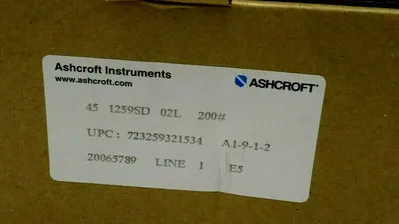 NEW ASHCROFT 45-1259SD-02L PRESSURE GUAGE 451259SD02L