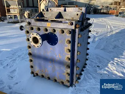 USED Alfa Laval 1,033 Sq Ft Alfa Laval CompaBloc Heat Exchanger, 316L S/S, 100/100#