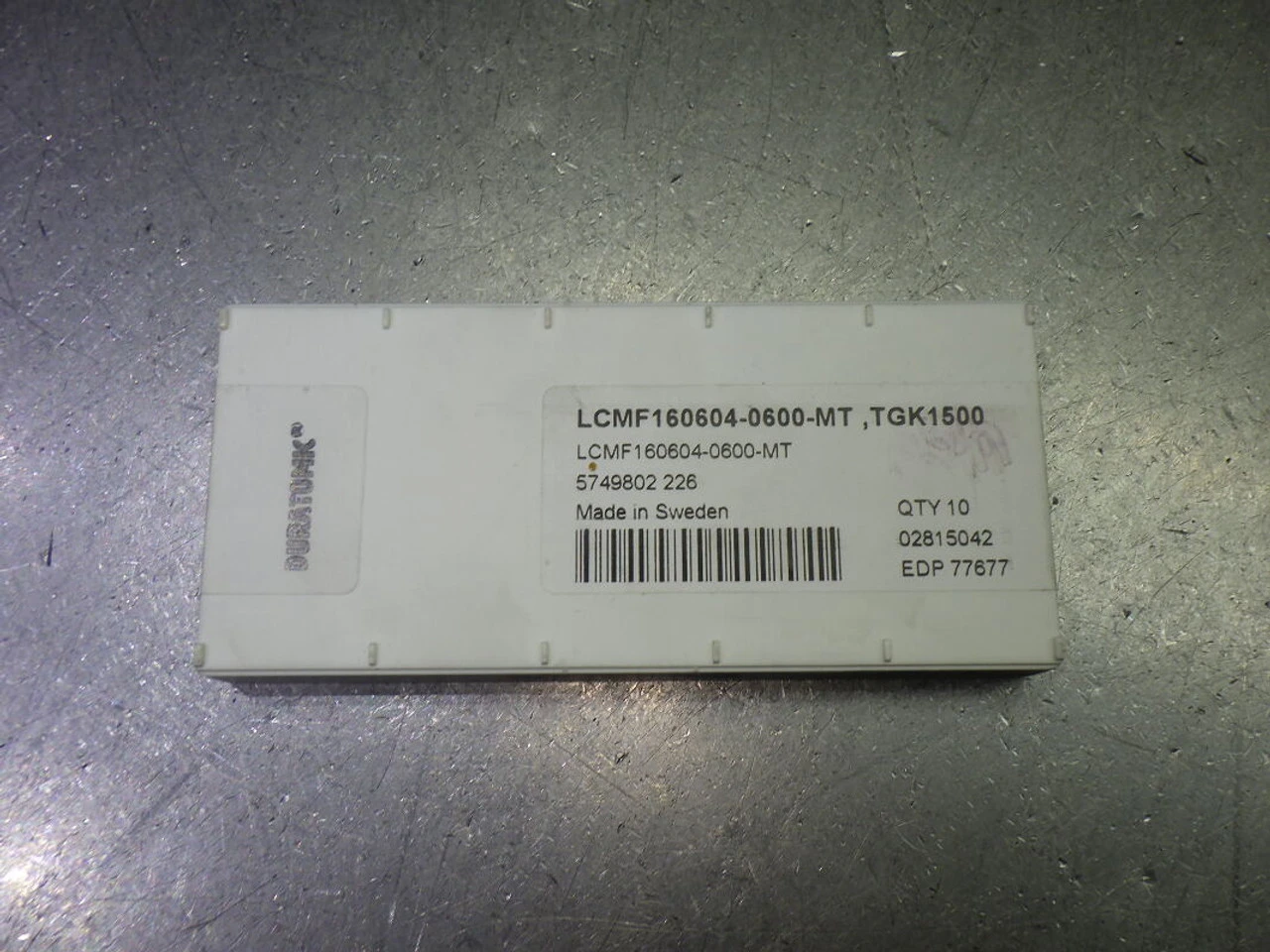 SECO Carbide Grooving / Parting Inserts QTY10 LCMF160604-0600-MT TGK1500 (LOC3281)