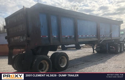 Used 2001 CLEMENT HL3829 Dump Trailers Indiana US | Proxy Equipment #1377827