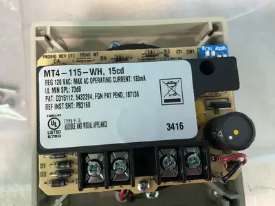 Used WHEELOCK MT4115WH, 15CD Commercial Audio/Visual Equipment Ohio US | HGR 24 #1325979