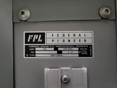Used FEDERAL PIONEER NBLP 24B-4L Switchgears British Columbia CA | Lenmark #913790