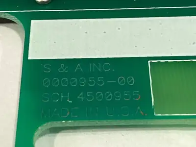 Used Saunders & Associates Loadcard ECL / 390 OHMS / SCH 4500955 Printed Circuit Boards (PCB) Michigan US | Maverick Industrial Sales #1489437