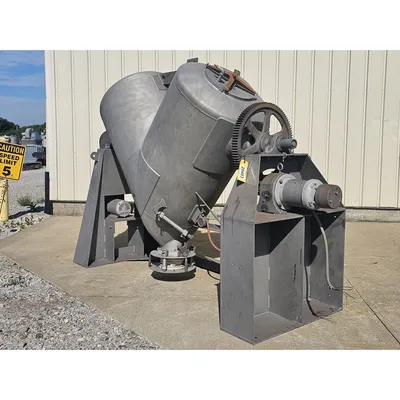 Used Stainless Steel V-Cone Mixer Blender Twin Shell w/ Intensifier - 30 Cu/Ft