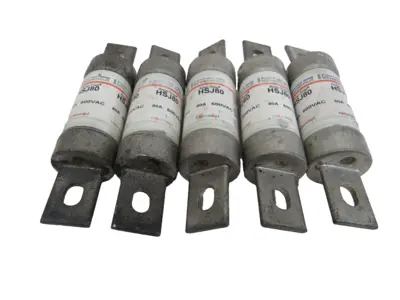 NEW FERRAZ SHAWMUT HSJ80 FUSES 80A 600VAC LOT OF 5