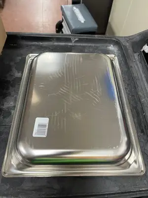 New | in-Stock VollRath New Vollrath 90217 Stainless Super Pan 3 - 1/2 Size 1 1/2" Deep SteelCoat x3 Non-Stick Pan Steam Pans Illinois US | Falcon Restaurant Supply #1375846