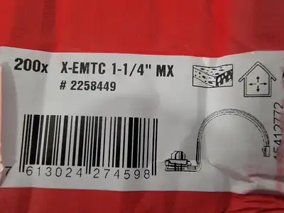 NEW HILTI X-EMTC 1-1/4" MX