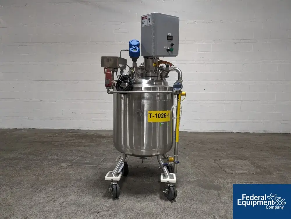 USED Precision 100 Liter Precision Stainless Reactor, 316L S/S, 45/100#