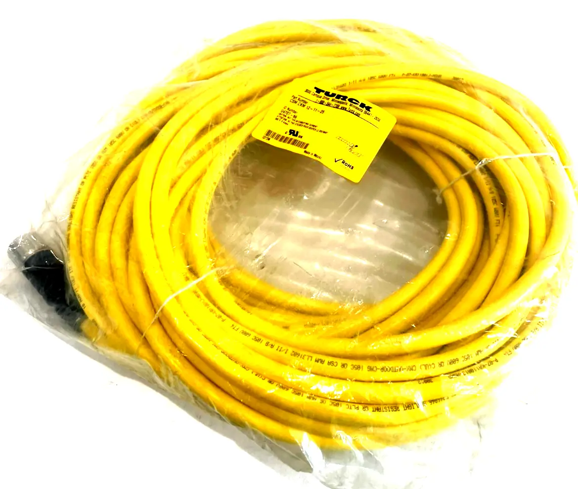 NEW TURCK CSM CKM 12-11-25 MOLDED CORDSET U4707-66 CSMCKM121125