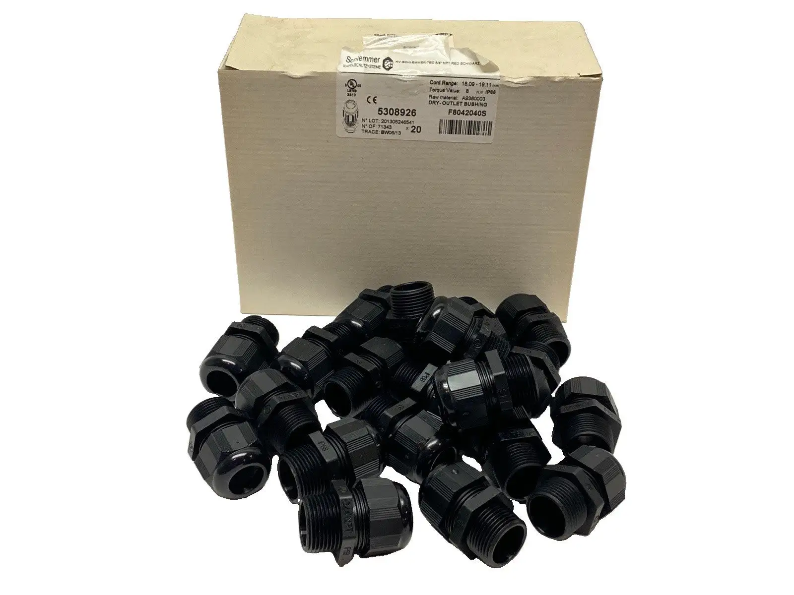 New | in-Stock Altech Corp Polyamide Liquid-Tight Cable Gland 3/4" NPT PKG OF 20 Electrical Fittings Michigan US | Maverick Industrial Sales #1390867