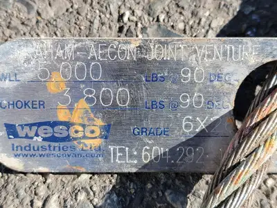 1/2" x 6 ft Lifting Wire Rope Sling Type Sling