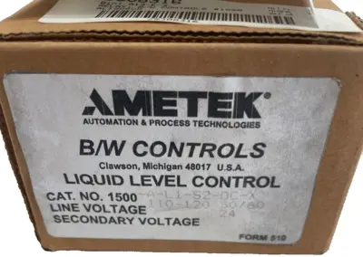 NEW AMETEK 1500-A-L1-S2-OC-X LIQUID LEVEL CONTROL 1500 AL1S2OCX