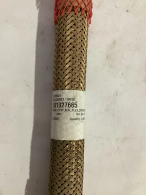1” MPT x 14” Brass / Stainless Steel Flexible Hose