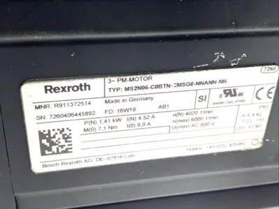 USED BOSCH REXROTH MS2N06-C0BTN-CMSG0-NNANN-NN