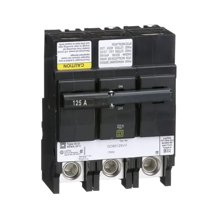 New | in-Stock SQUARE D QOB3125VH Circuit Breakers South Carolina US | General Equipment and Supply #1491593