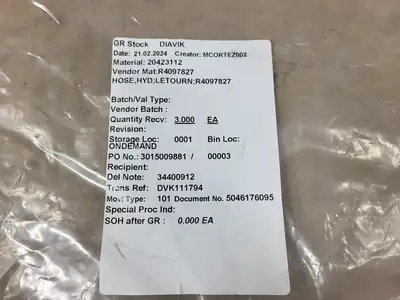 NEW LETOURNEAU R4097827
