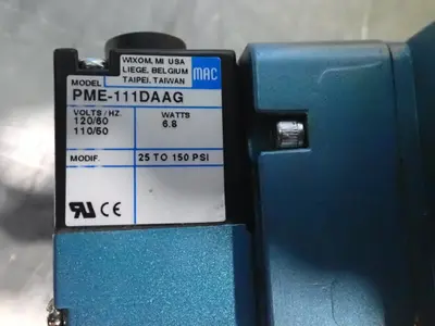 USED MAC VALVES MVA3BA312PM111DA