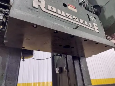 80 TON ROUSSELLE MODEL #8B-48 GAP FRAME PUNCH STAMPING PRESS, 6" STROKE: STOCK #20727