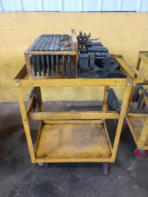 T-SLOT HOLD DOWN BOLTS & TOOLING WITH CART: STOCK #14951