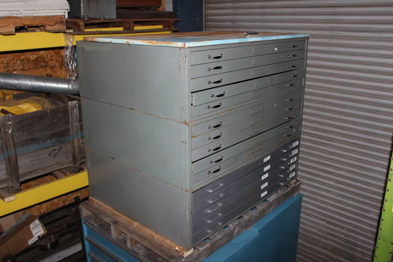 15 Drawer Blueprint Cabinet