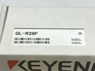USED KEYENCE SAFETY LIGHT CURTAIN SET FINGER-PROTECTION TYPE 39 OPTICAL AXES