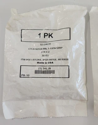 *BRAND NEW SEALED* LOT OF 20 Hitch Pins 1-13/16 Grip 3/16x2 30-03 + Warranty!