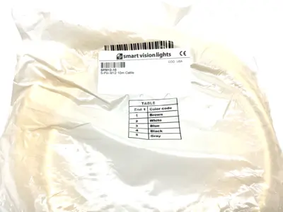 NEW SMART VISION LIGHTS LIGHTING CONNECTION CABLE M12 5-PIN TO OPEN LEADS