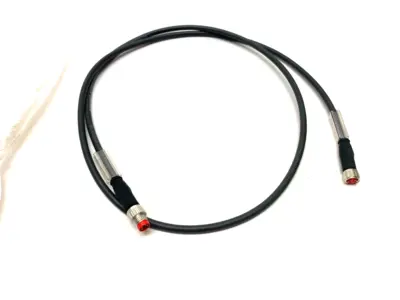 USED BECKHOFF DOUBLE ENDED POWER CABLE 1M M8 4-PIN