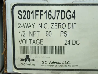New | in-Stock GC VALVES S201FF16J7DG4 Pumps Ohio US | HGR 24 #1089656