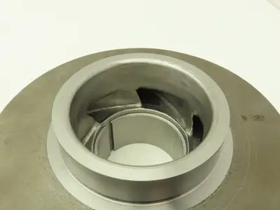 Centrifugal Pump Impeller 60mm Keyed Bore 203mm OD Steel