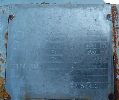 Reactor, 1,000 Gallon, Glass Lined, 100 PSI, Jkt, Pfaudler, #S731115