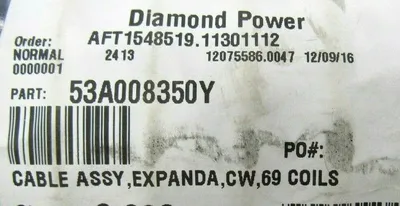 NEW DIAMIND POWER 53A008350Y COIL ASSEMBLY 69 COILS