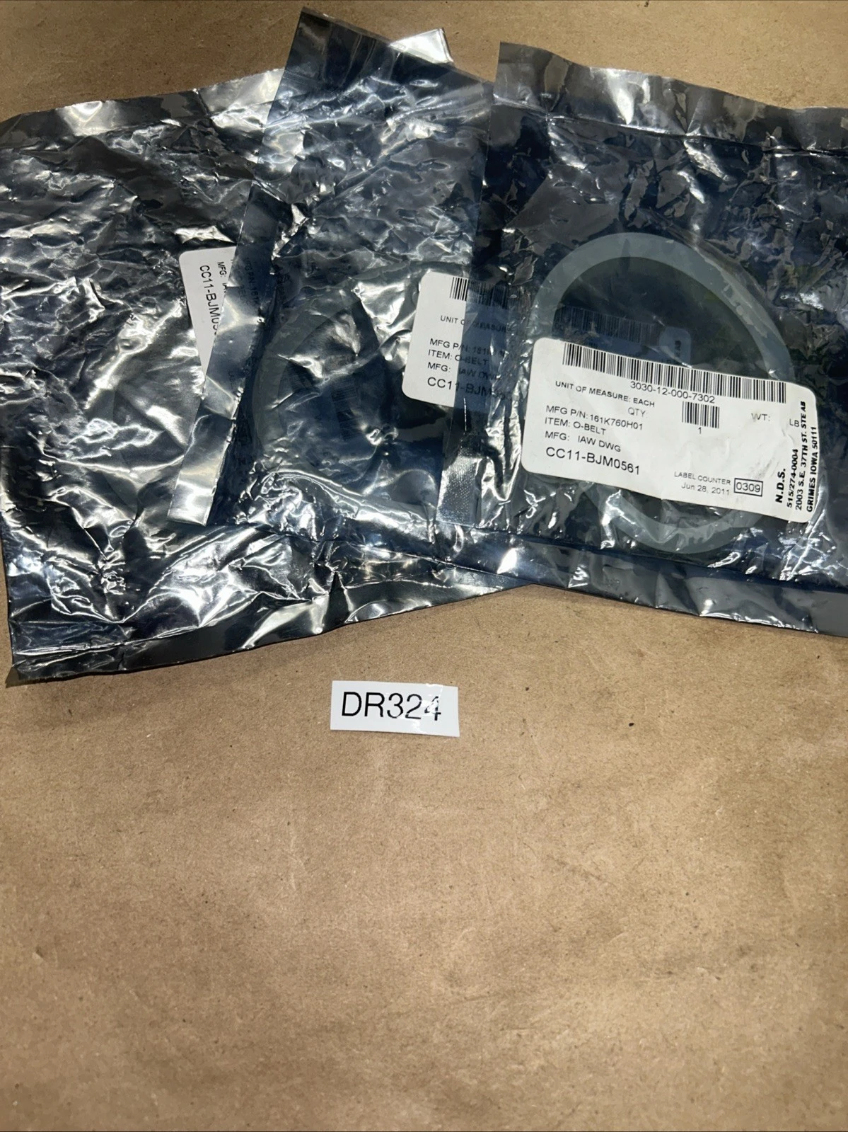 (3) Clear O-Belts 161K760H01 Fast Shipping! + Warranty