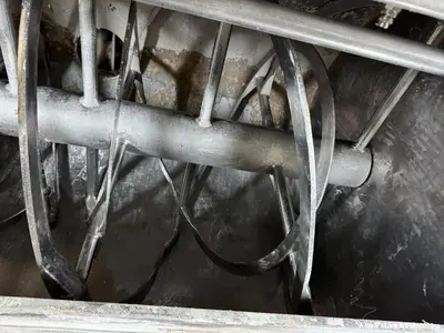 Used Industrial Ribbon Blender, 200 Cubic Foot, Stainless Steel, 50 HP with Rotary Valve