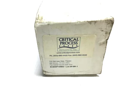 Critical Process Filtration SC840P10B0V Flat Gasket Double Open End 840 Micron
