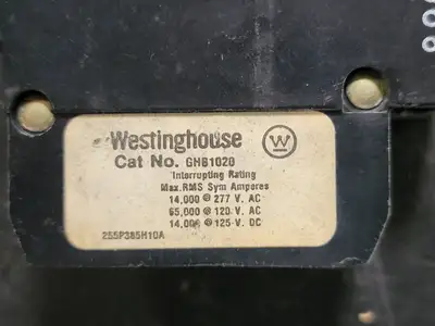USED WESTINGHOUSE GHB1020