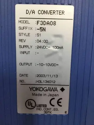 USED YOKOGAWA F3DA08-5N