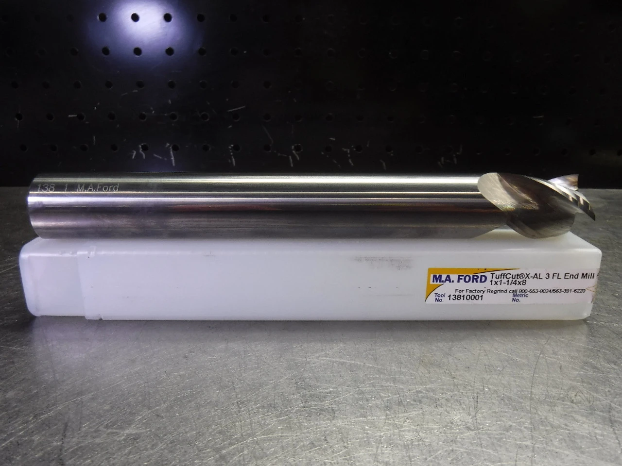 M.A. Ford TuffCut 1" Solid Carbide Finish Endmill 3 Flute 13810001 (LOC1998B)