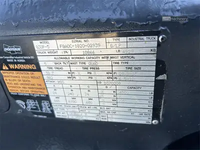 Used 2017 DOOSAN G30P-5 Liquid Propane Forklifts California US | Lillo Machinery #1403826