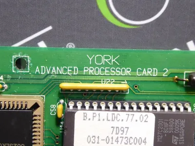 York 031-01384-002 Advanced Processor Card Used