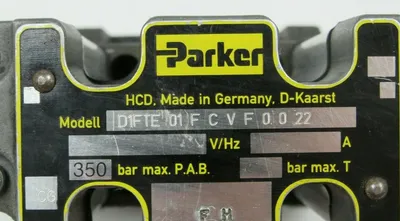 USED PARKER D1FTE-01-F-C-V-F-0-0-22 D31FTE01CC4VF PROPORTIONAL VALVE