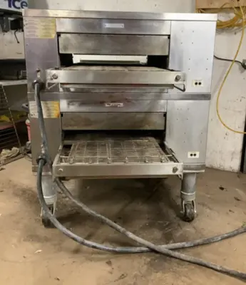 152-0789 Middleby Marshall DZ33T Electric Double Stack Conveyor Pizza Oven-2022