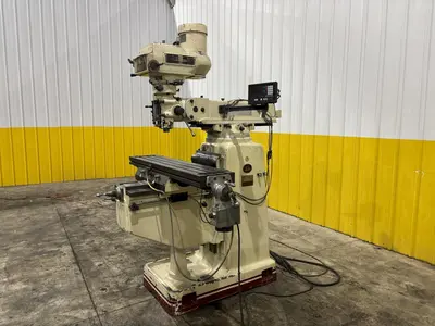 3 HP ACER MODEL #3VK3-HP RAM TYPE VERTICAL MILL WITH DIGITAL READ OUTS: STOCK #23061
