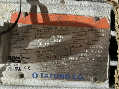 Used TATUNG _UNKNOWN_ A.C. Motors Colorado US | Rogers Equipment Sales #1273322