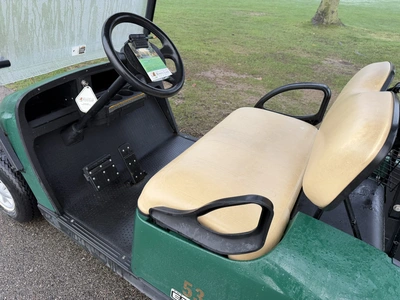 (1) 2017 E-Z-Go golf cart with a Kawasaki gas engine, model 625111G01,includes canopy, ball cover, c...