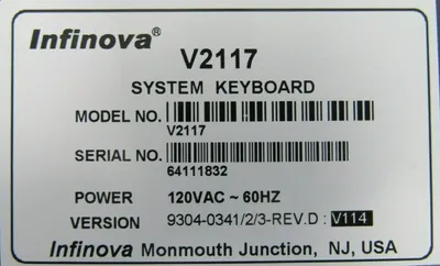 NEW INFINOVA V2117 KEYBOARD