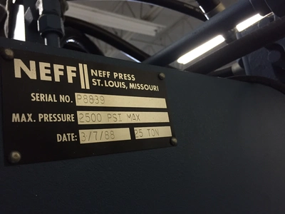 USED 1988 NEFF C FRAME OPEN BACK