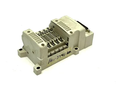 VV5QC11-05N3FD0-S | SMC  Pneumatic Manifold Base w/ D-Sub Connector - Used