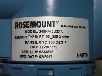 Rosemount 248HAI5U2XA PT100_385 3 Wire Temperature Transmitter New NIB