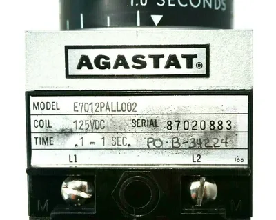 NEW AGASTAT E7012PALL002 TIMING RELAY
